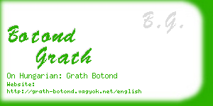 botond grath business card